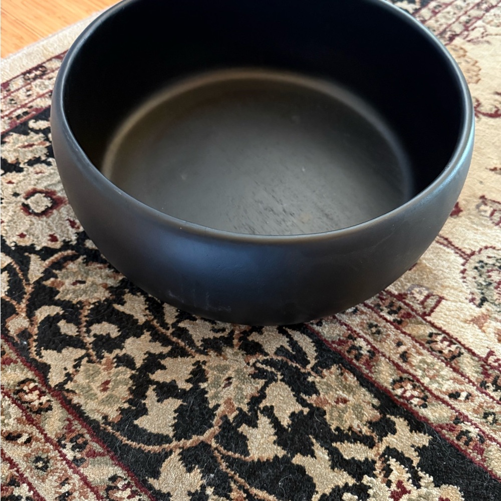 Threshold- 189oz acacia Modern serving Bowl - black - Picture 2 of 4